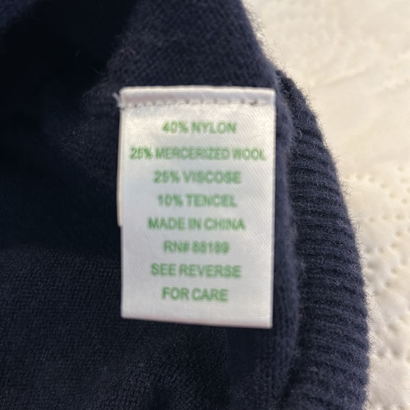 EUC Lilly Pulitzer Christmas sweater with gold starfish stars XL - Picture 5 of 6